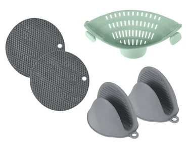 ERNESTO® Afgiethulp / onderzetter / ovenwanten