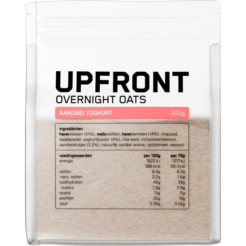 Upfront Overnight oats aardbei yoghurt