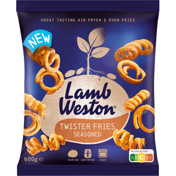 LambWeston Twister fries seasoned