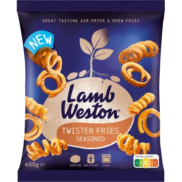 LambWeston Twister fries seasoned