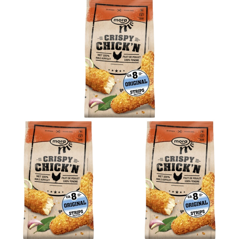 Mora Crispy Chick'n strips 3-pack