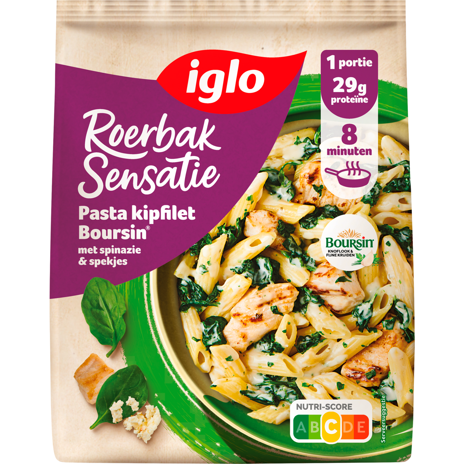 Iglo Roerbak sensatie pasta kipfilet