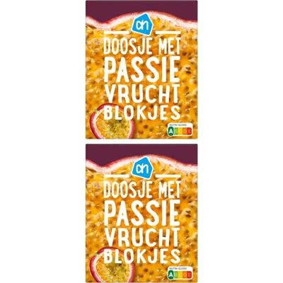 AH Doosje met passievruchtblokjes 2-pack