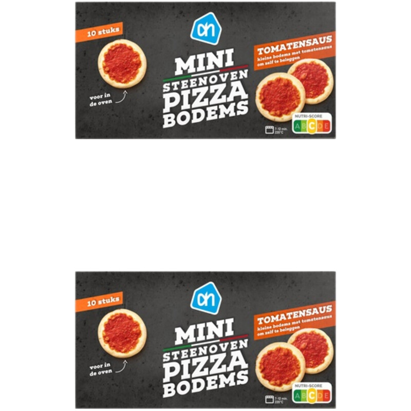 AH Steenoven pizzabodems mini 2-pack