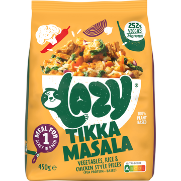 Lazy Tikka masala maaltijd