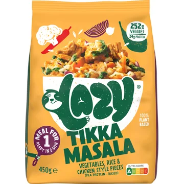 Lazy Tikka masala maaltijd