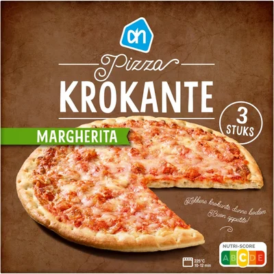 AH Pizza krokante margherita 3 stuks