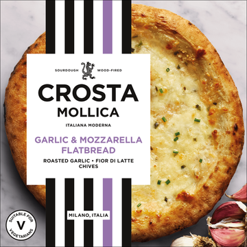 Crosta Mollica Garlic & mozzarella flatbread