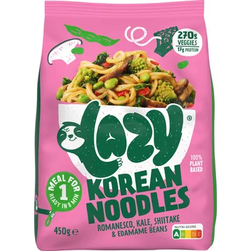 Lazy Korean noodles maaltijd