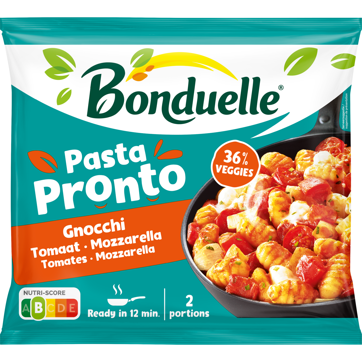Bonduelle Pasta pronto gnocchi tomaat mozzarella