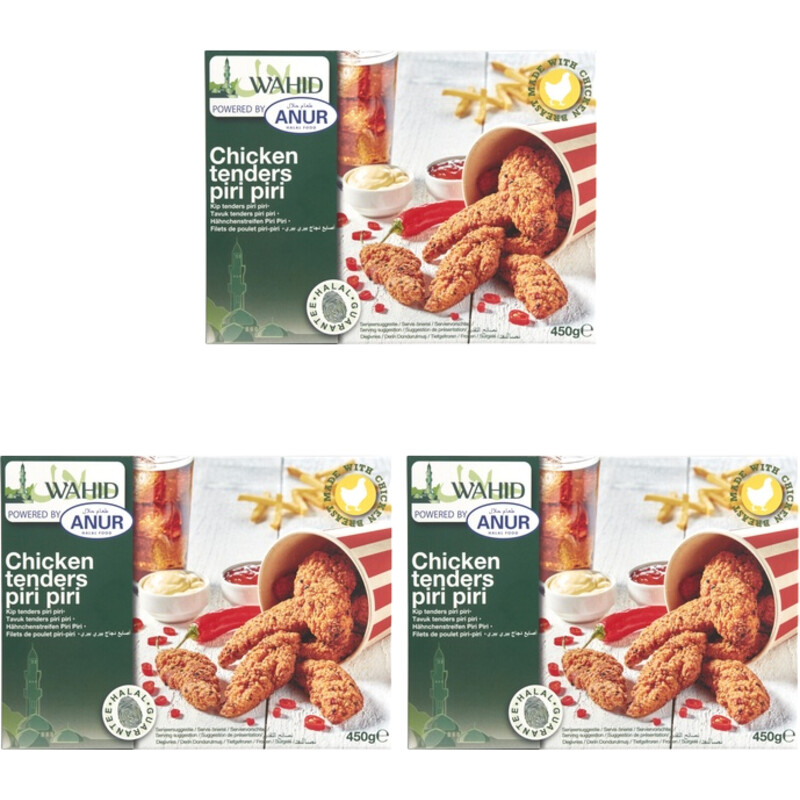 Wahid Halal chicken tenders piri piri 3-pack