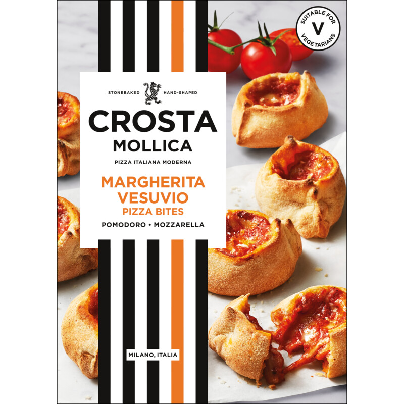 Crosta Mollica Pizza bites margherita vesuvio