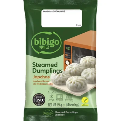Bibigo Steamed dumplings japchae