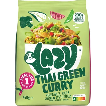 Lazy Thai green curry maaltijd