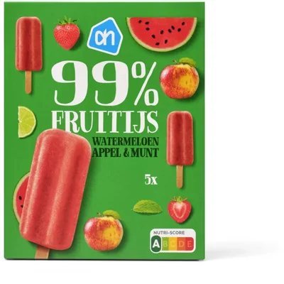 AH 99% fruitijs watermeloen appel munt