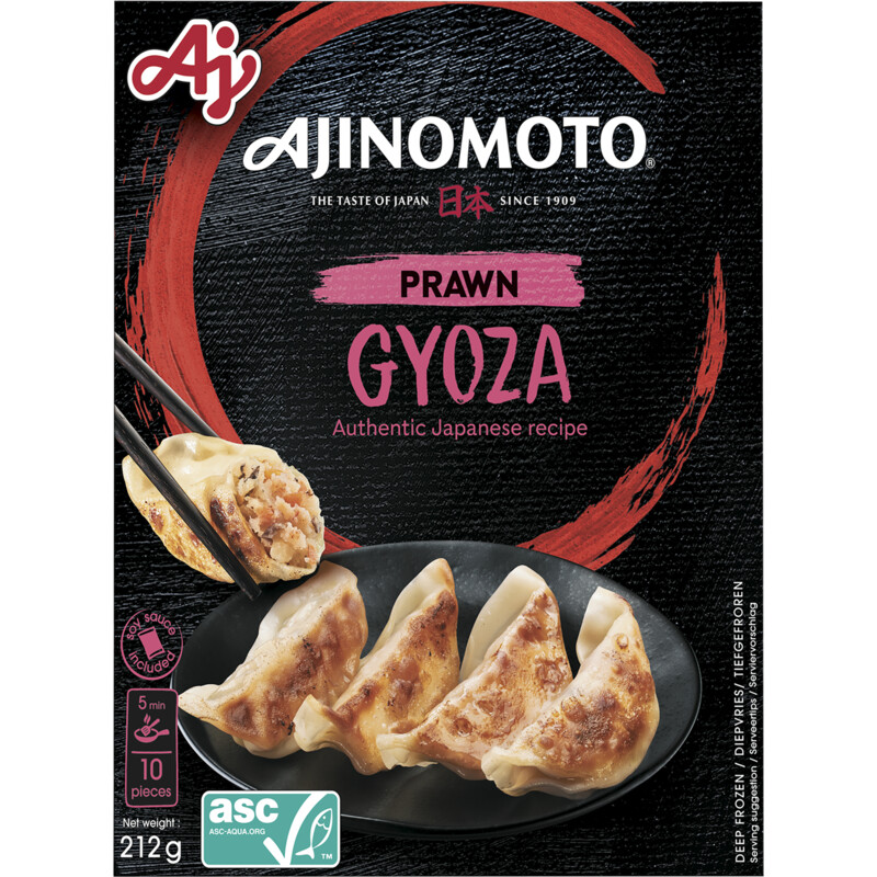 Ajinomoto Gyoza prawn & soy sauce