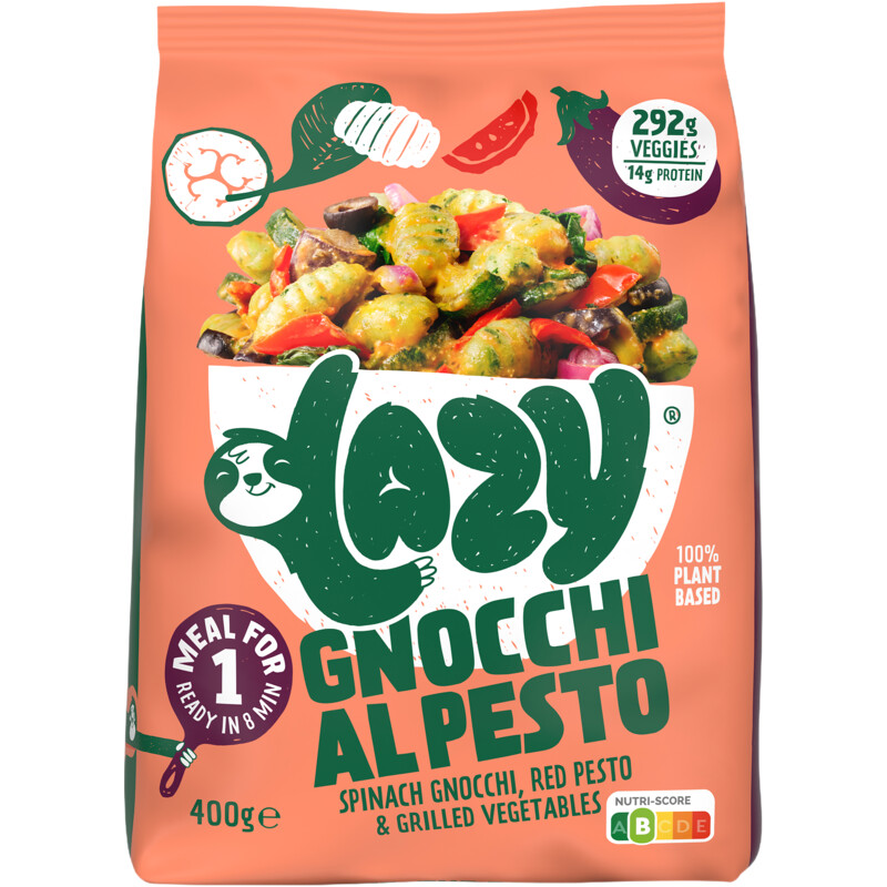 Lazy Gnocchi al pesto maaltijd