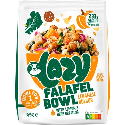 Lazy Falafel bowl lebanese bulgur