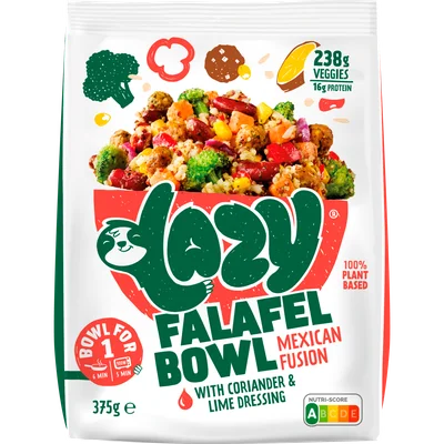 Lazy Falafel bowl mexican fusion