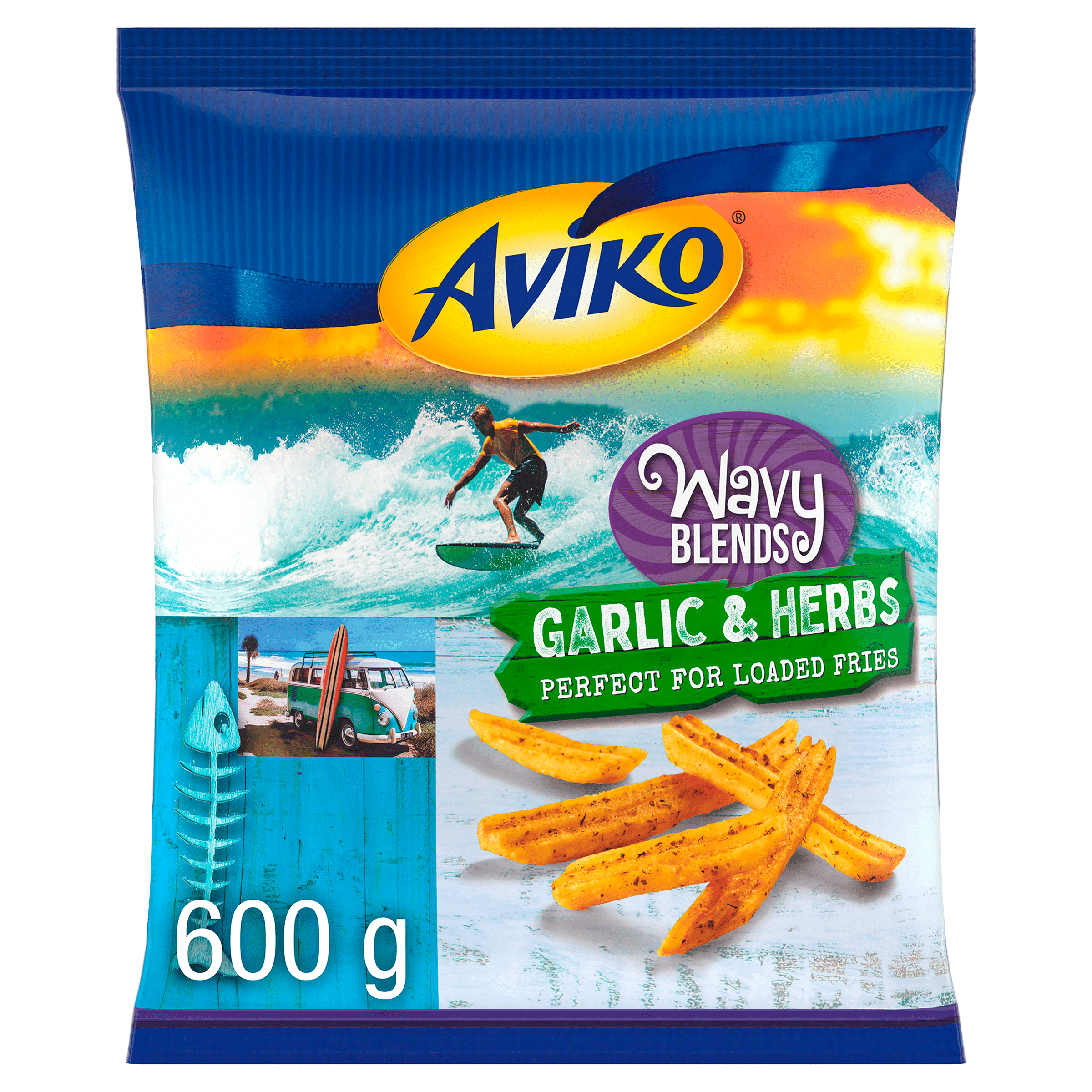 Aviko Wavy blends garlic & herbs