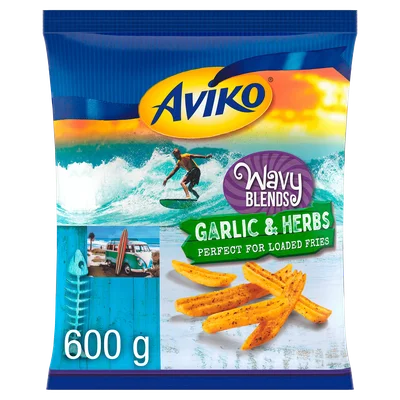 Aviko Wavy blends garlic & herbs