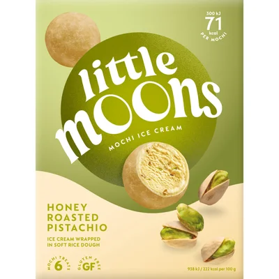 Little Moons Mochi ijs in honing pistache