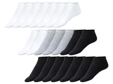 esmara® Sneakersokken voor dames, 7 paar, biokatoen