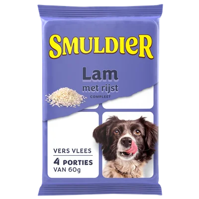 Smuldier Lam met rijst