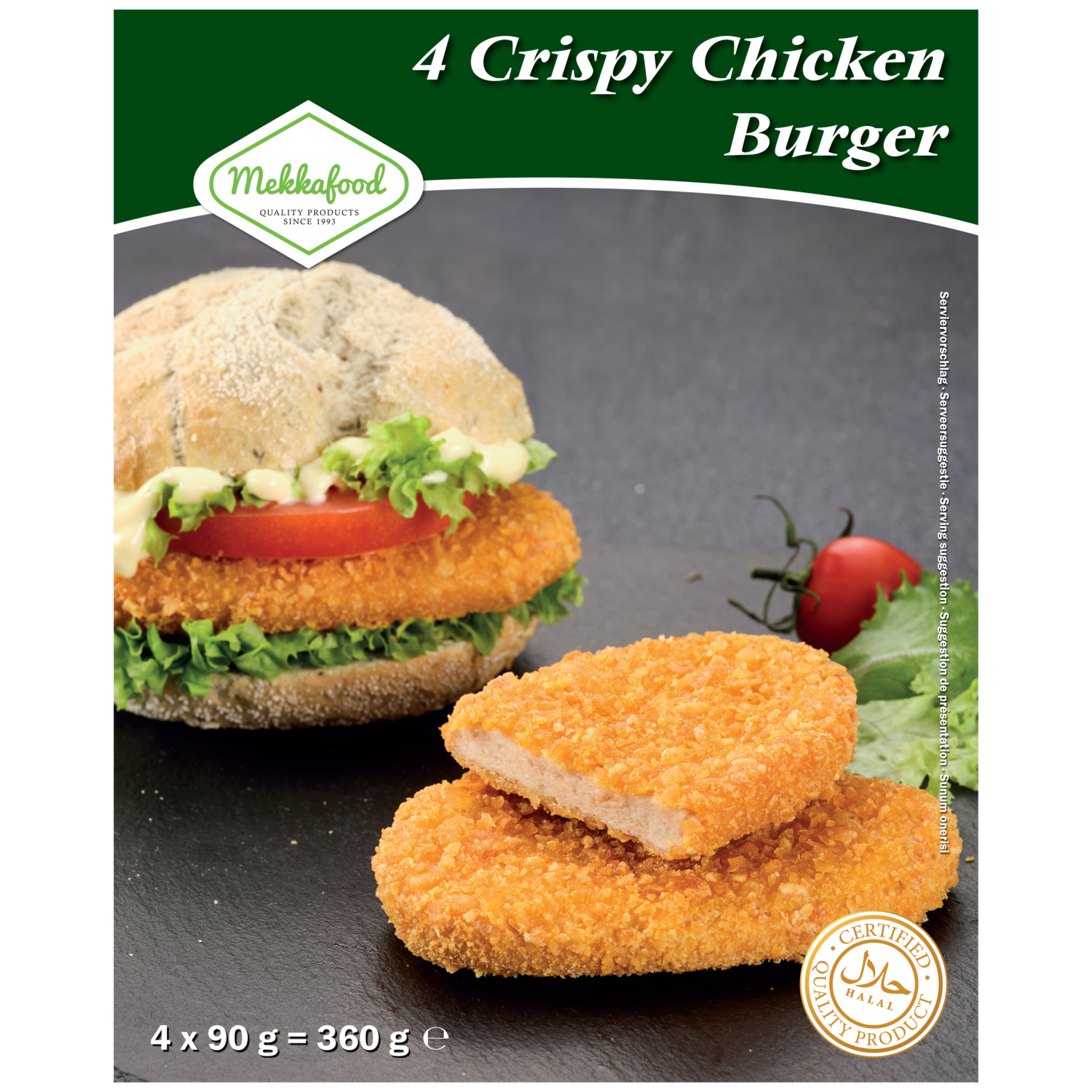 Mekkafood 4 crispy chicken burger