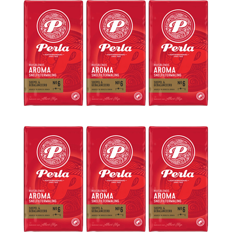 Perla Huisblends Aroma Snelfiltermaling 6-pack