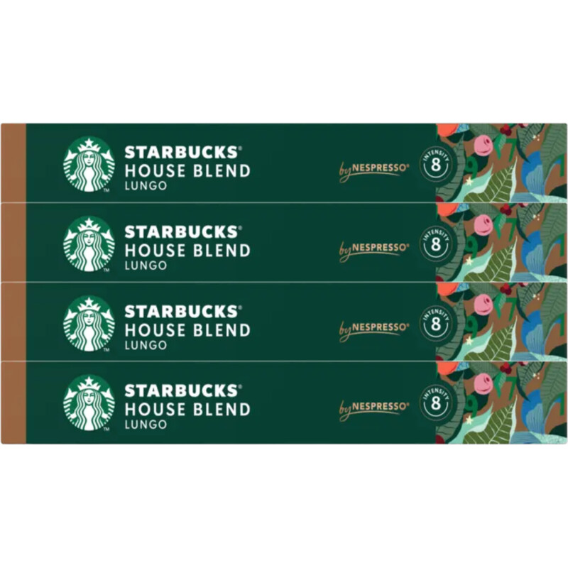 Starbucks Nespresso house blend lungo caps 4-pack