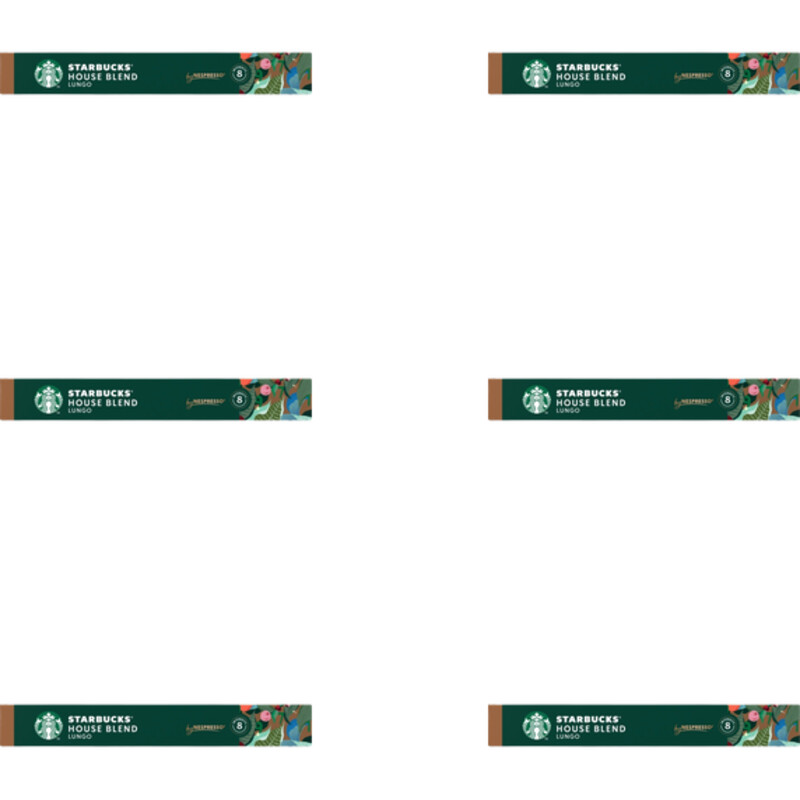 Starbucks Nespresso house blend lungo caps 6-pack