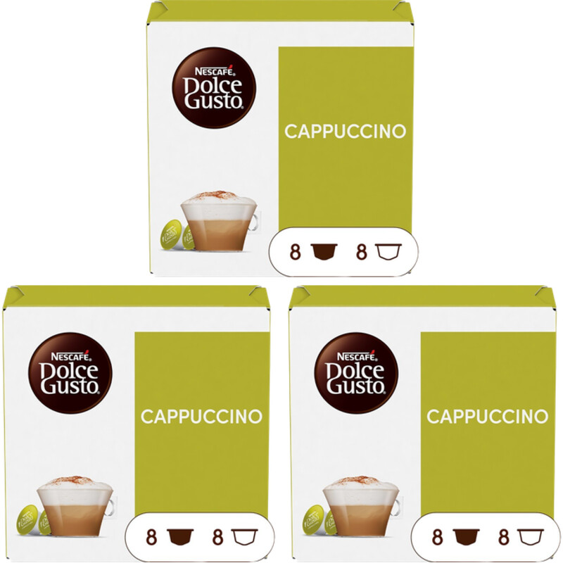 Nescafé Dolce Gusto Cappuccino capsules 3-pack