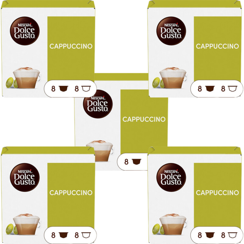 Nescafé Dolce Gusto Cappuccino capsules 5-pack