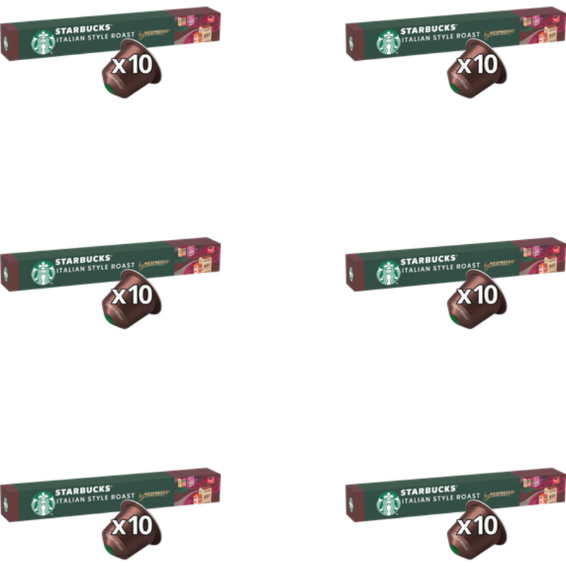 Starbucks Nespresso Italian style roast cap 6-pack