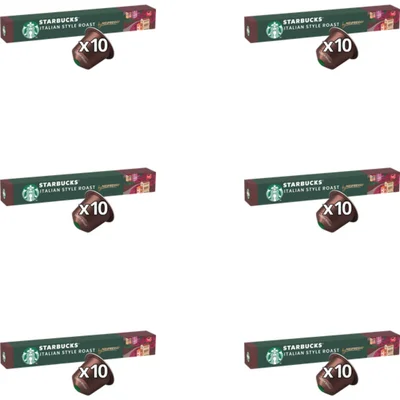 Starbucks Nespresso Italian style roast cap 6-pack
