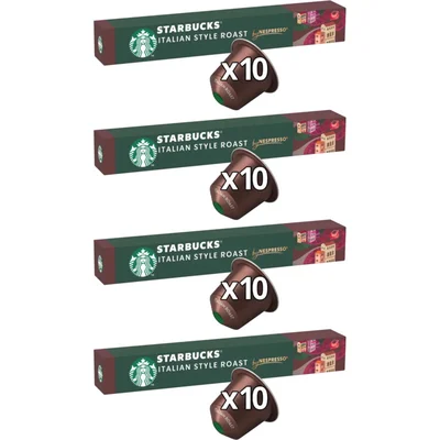 Starbucks Nespresso Italian style roast cap 4-pack