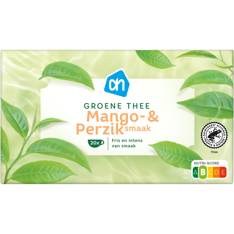 AH Groene thee mango & perziksmaak