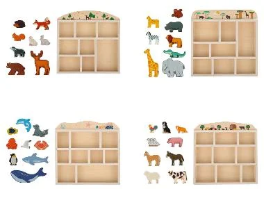 lupilu® Houten speeldoos met dieren