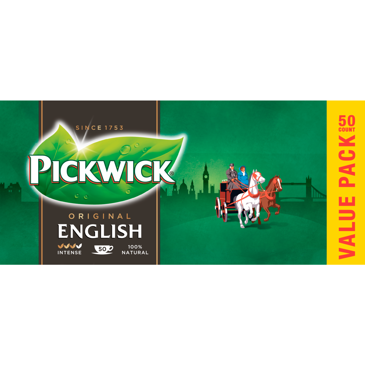Pickwick English zwarte thee voor pot voordeelpak