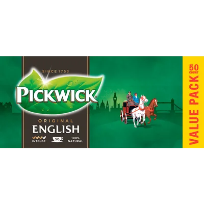 Pickwick English zwarte thee voor pot voordeelpak